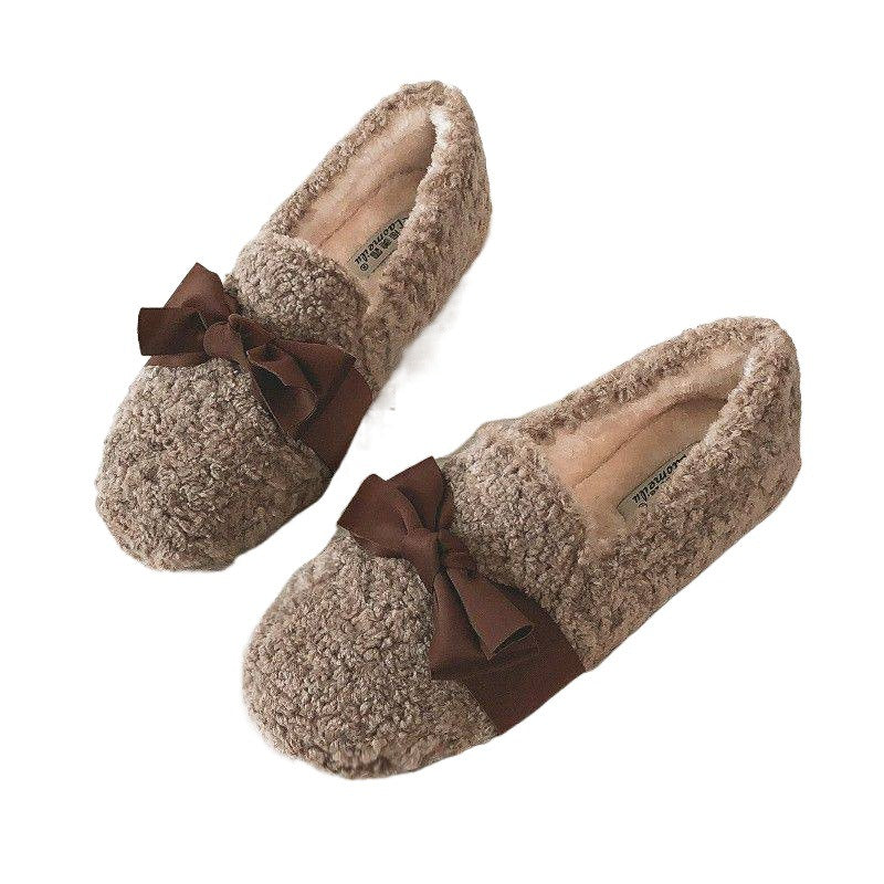 Belifi Women's Cozy Slip-On Thick-Soled Furry Shoes