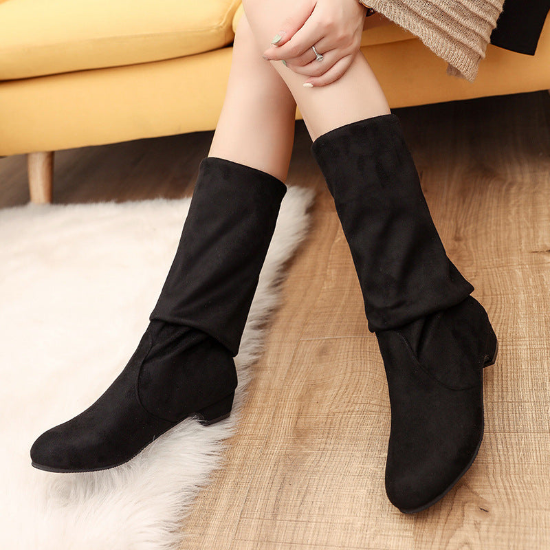 Belifi Women's Winter Fashionable Versatile Over-the-Knee Boots