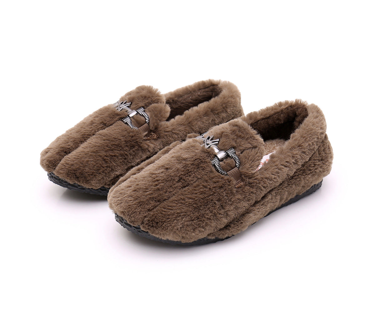 Belifi Winter Women's Fashionable Furry Casual Pea Shoes