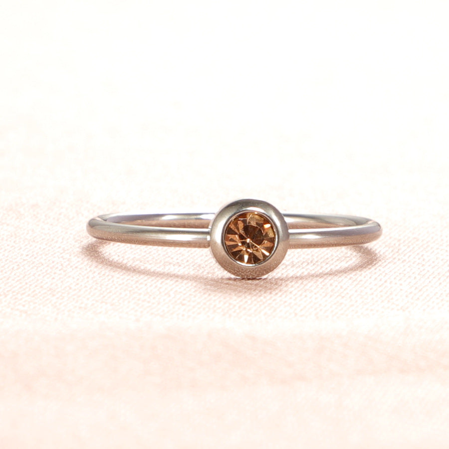 HERKIMER DIAMOND SILVER OR GOLD RING