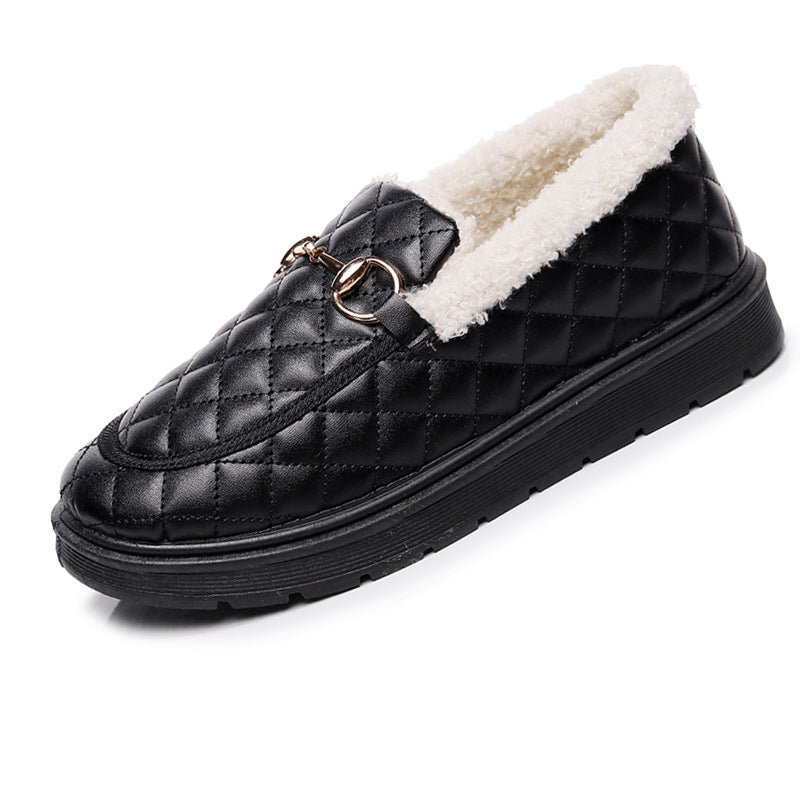 Belifi Women's Furry Loafers with Anti-slip Soft Soles