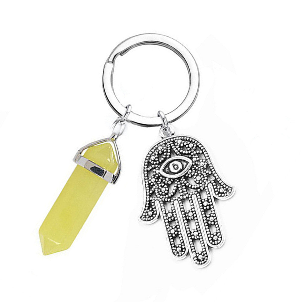 Belifi Inspiring Hamsa Hand Keychain