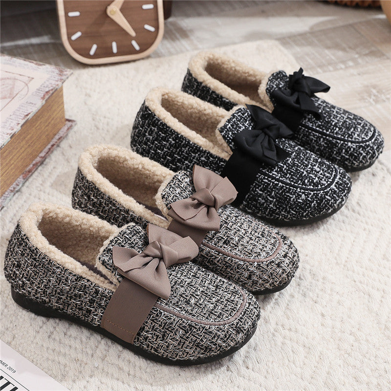 Belifi Winter Fashionable Fleece-Lined Warm Furry Shoes