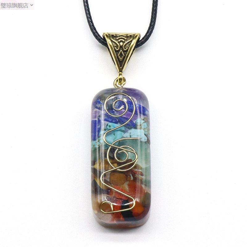 7 Chakra Orgone Necklace - Energy Healing & EMF Protection