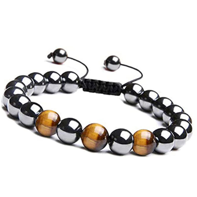 Triple Protection Bracelet - Tiger’s Eye, Obsidian, Hematite