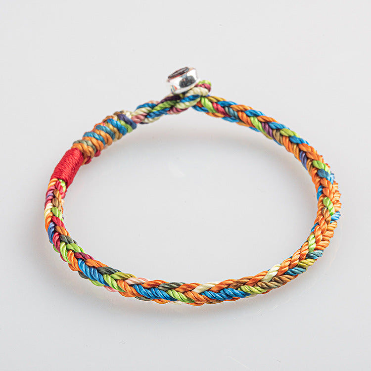 Lucky Multicolored Bracelet - For Health, Happiness, and Prosperity