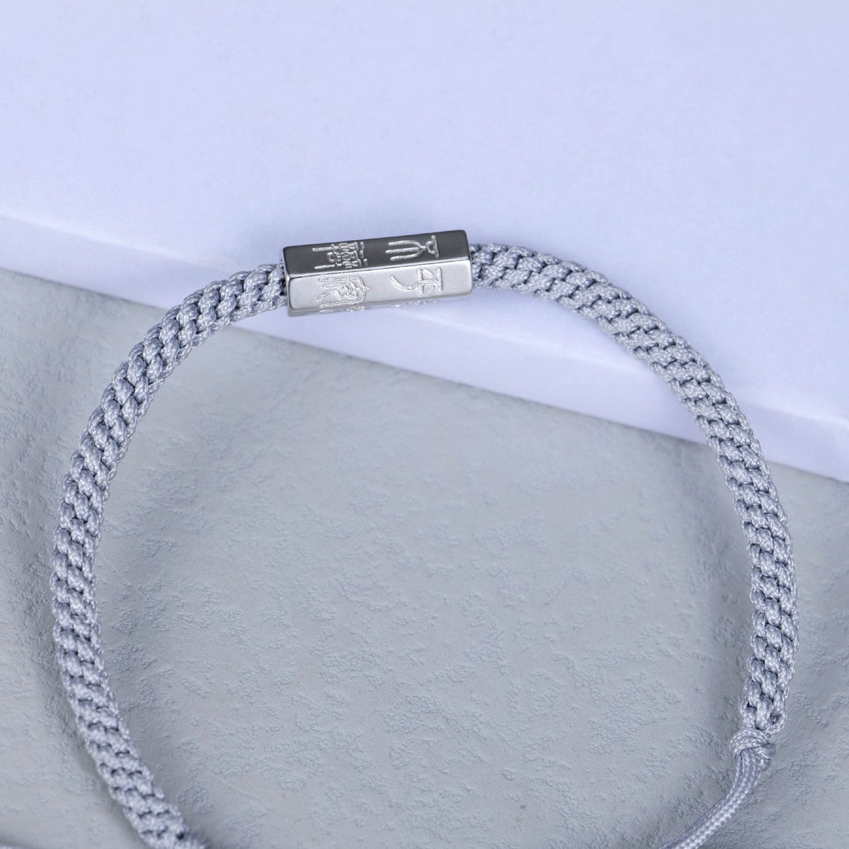 Personalized Blessing String Bracelet - 925 Sterling Silver Engraving