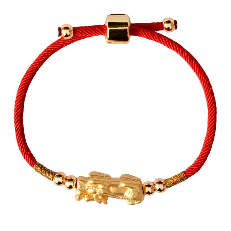 Feng Shui Red String Pixiu Bracelet