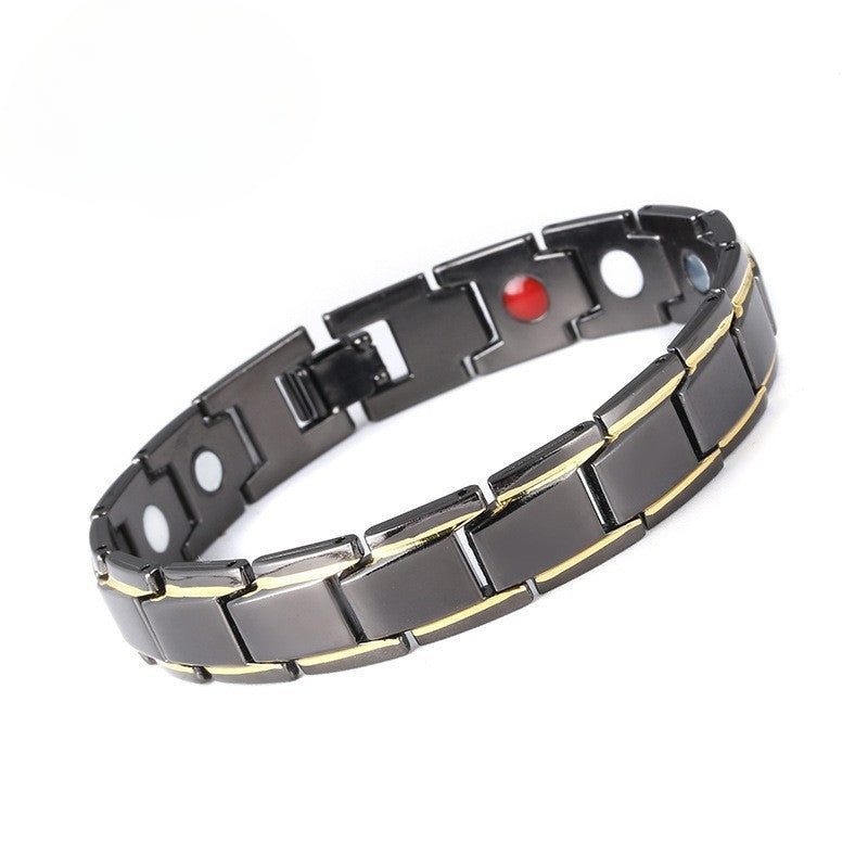 Magnetic Therapy Bracelets - Black, Silver, Gold