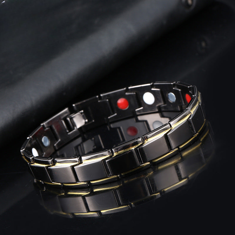 Magnetic Therapy Bracelets - Black, Silver, Gold