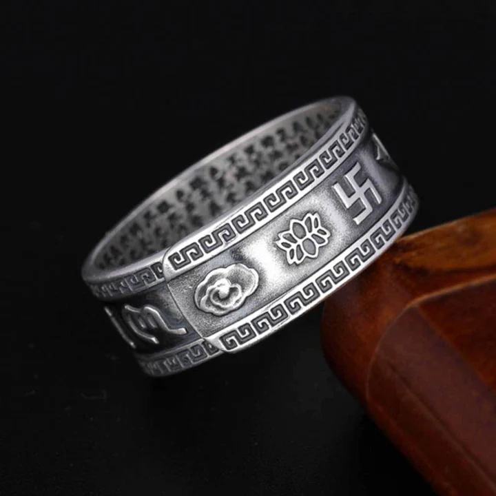 Belifi-Feng Shui Pixiu Mantra Ring - Wealth & Protection-1