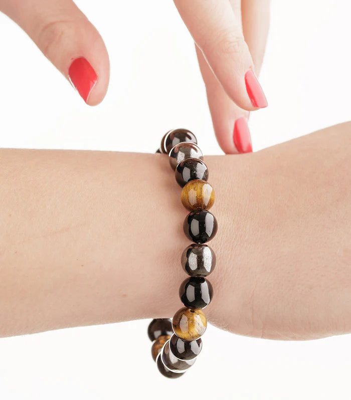 Belifi Triple Stone Protection Bracelet