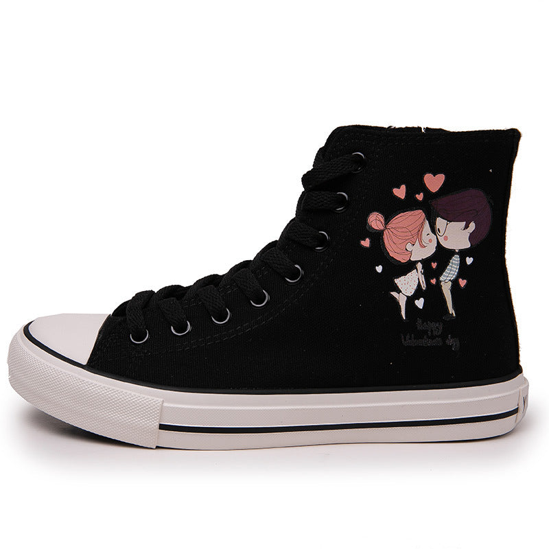 Belifi Versatile Breathable Cute High Top Canvas Shoes